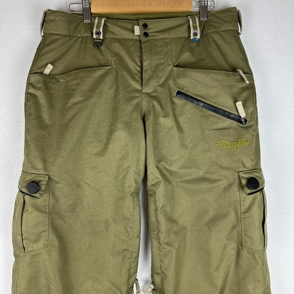 Bonfire Snowboarding Aura Green Pants Women's Medium - Picture 1 of 14